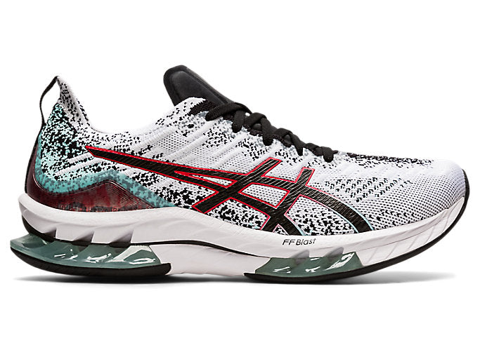 Men's Asics Gel-Kinsei Blast, White/Black, 12 D Medium