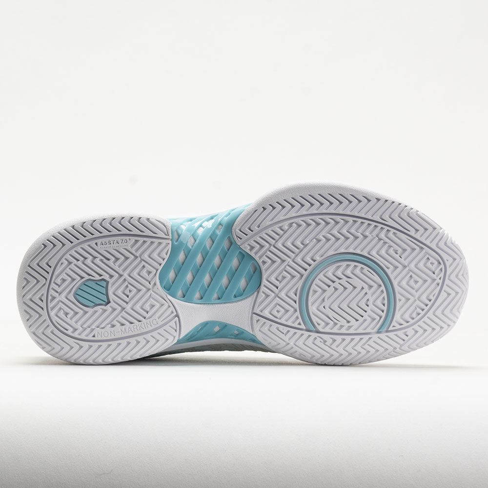 K-Swiss Hypercourt Express 2 Women's  Vaporous Gray/White/Blue Glow