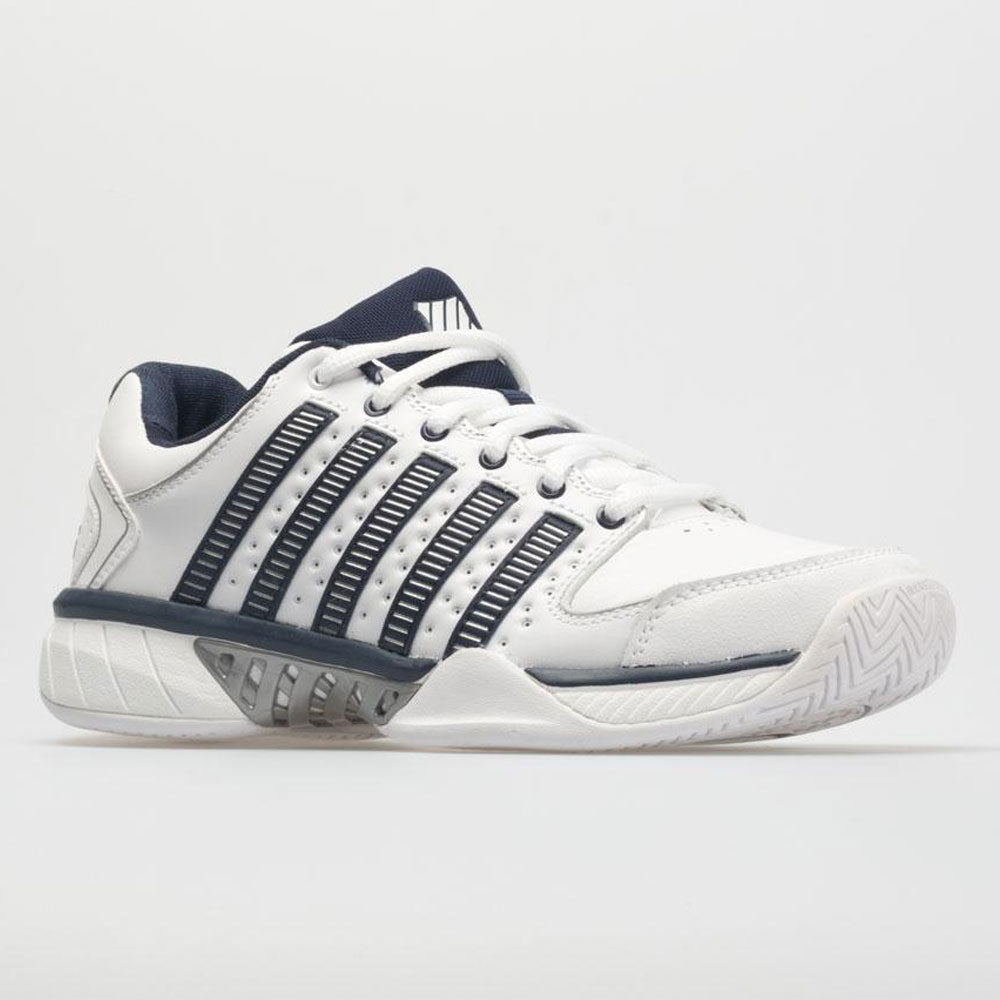 K-Swiss Hypercourt Express Leather Men's  White/Navy/Silver