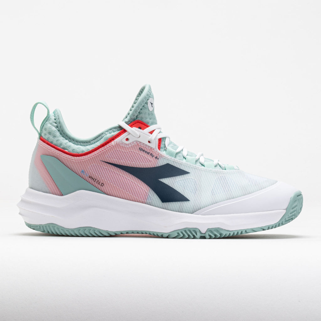 Diadora Speed Blushield Fly 4+ Clay Women's  White/Blue/Surf Spray