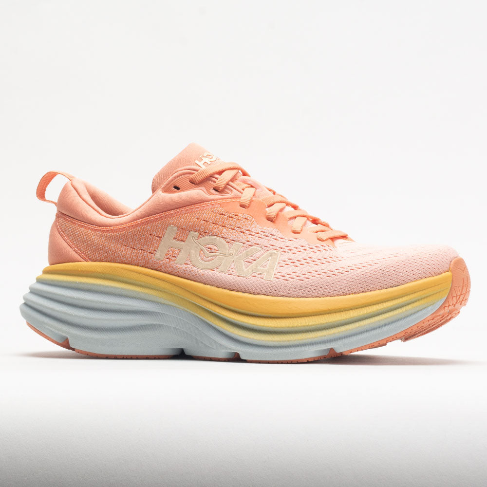 HOKA Bondi 8 Women's  Shell Coral/Peach Parfait