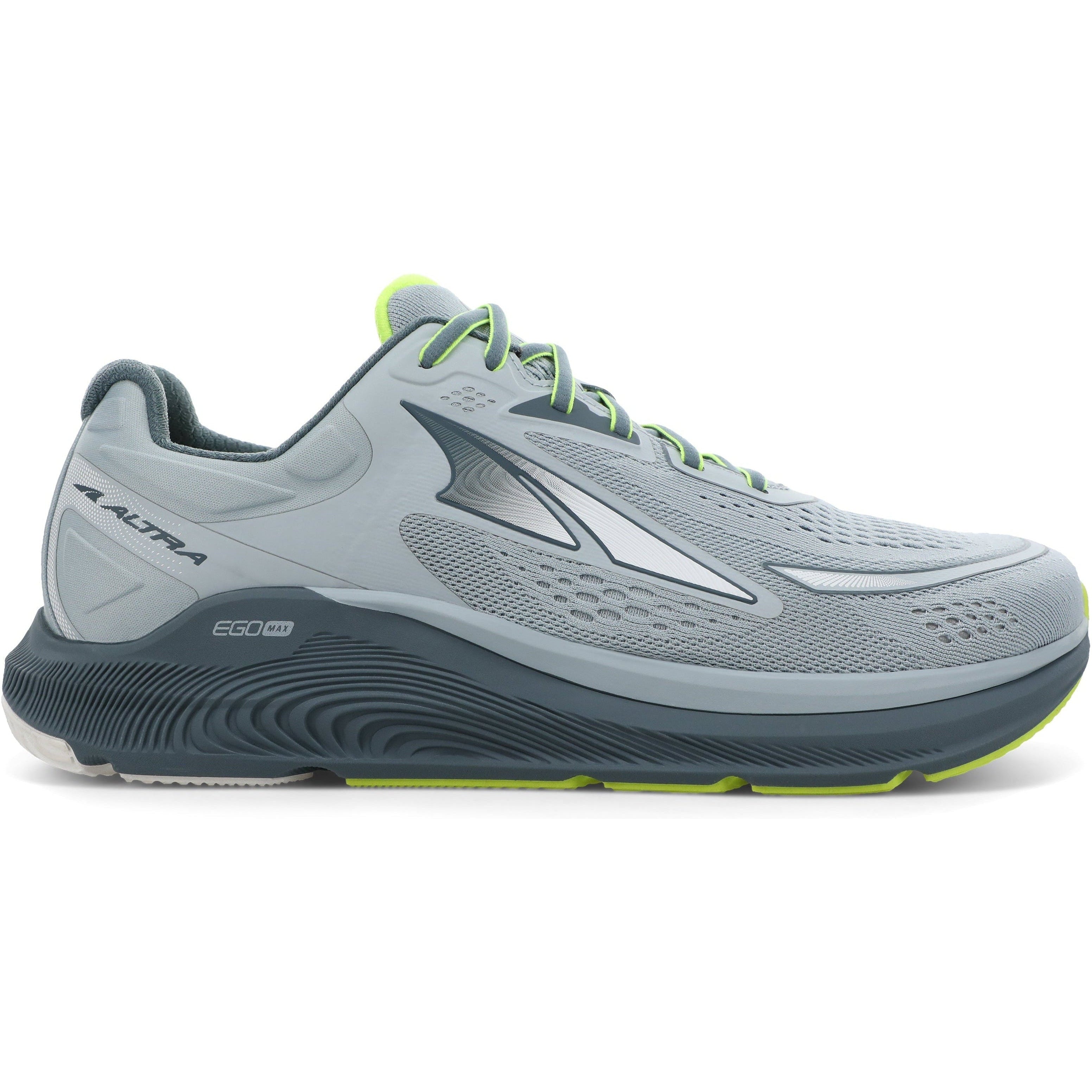 Men's Altra Paradigm 6, Grey/Lime, 12 D Medium