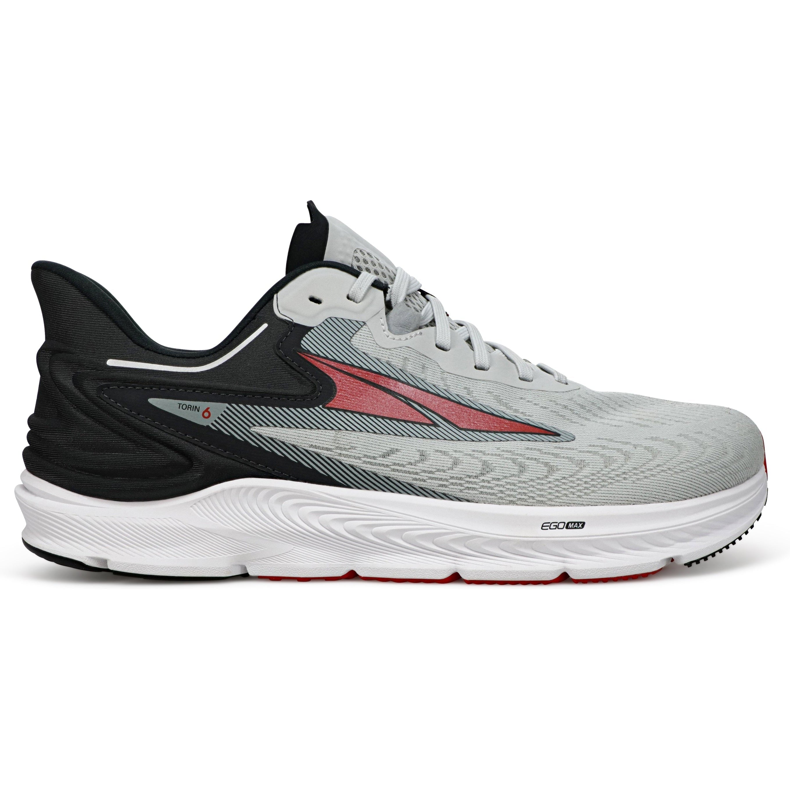 Men's Altra Torin 6, Gray/Red, 10 D Medium
