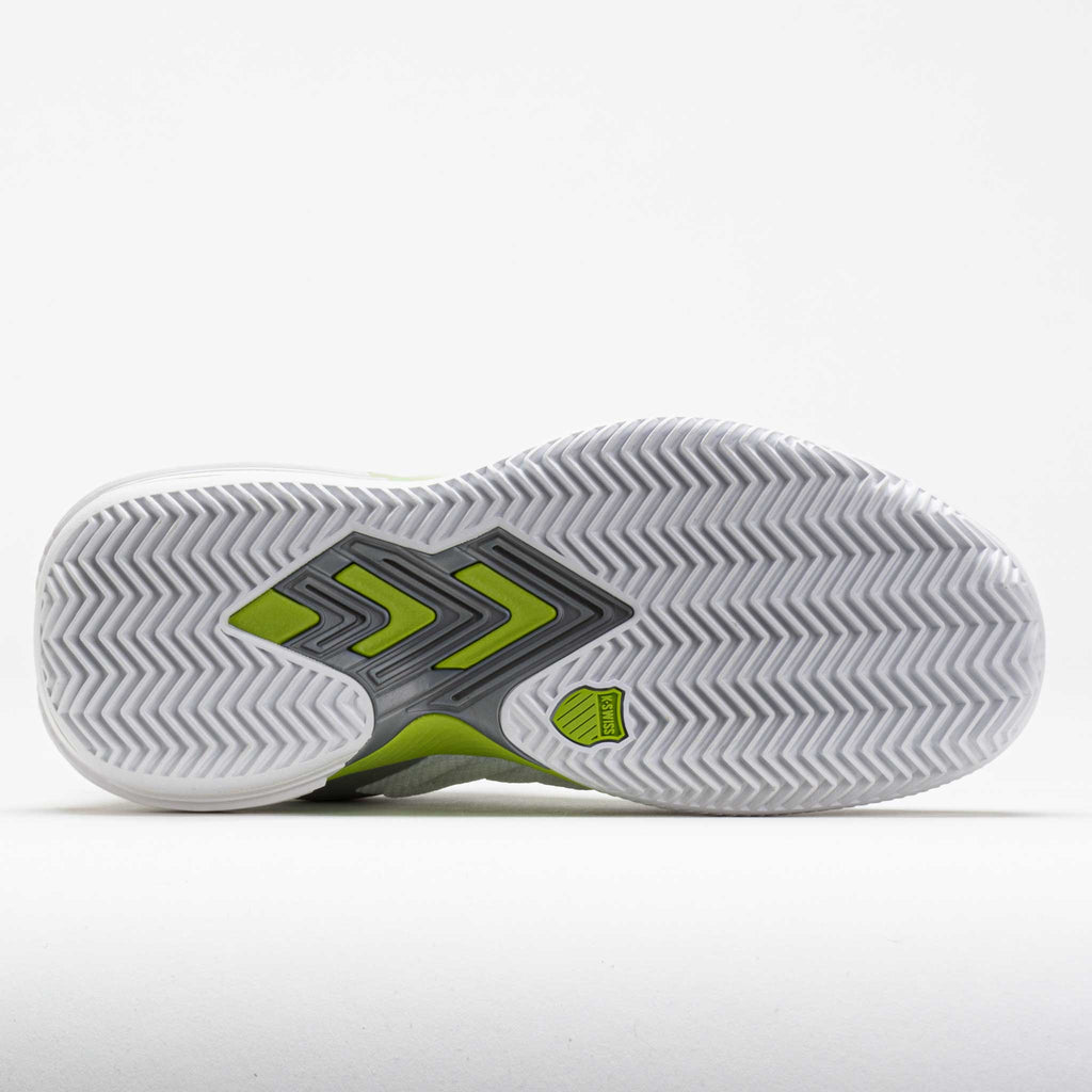 K-Swiss Ultrashot 3 Clay Women's  White/Gray Violet/Lime Green