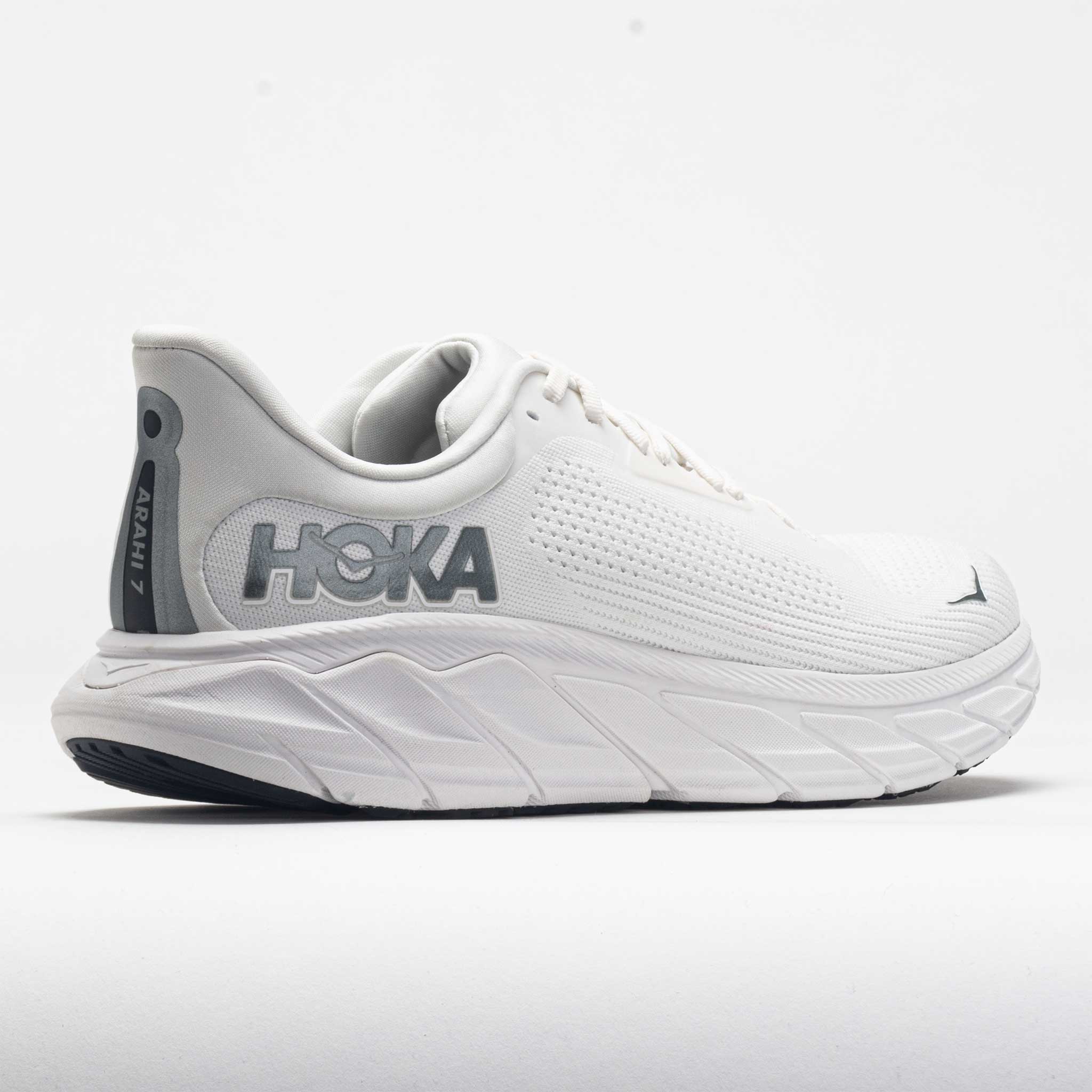 HOKA Arahi 7 Men's  Blanc de Blanc/Steel Wool