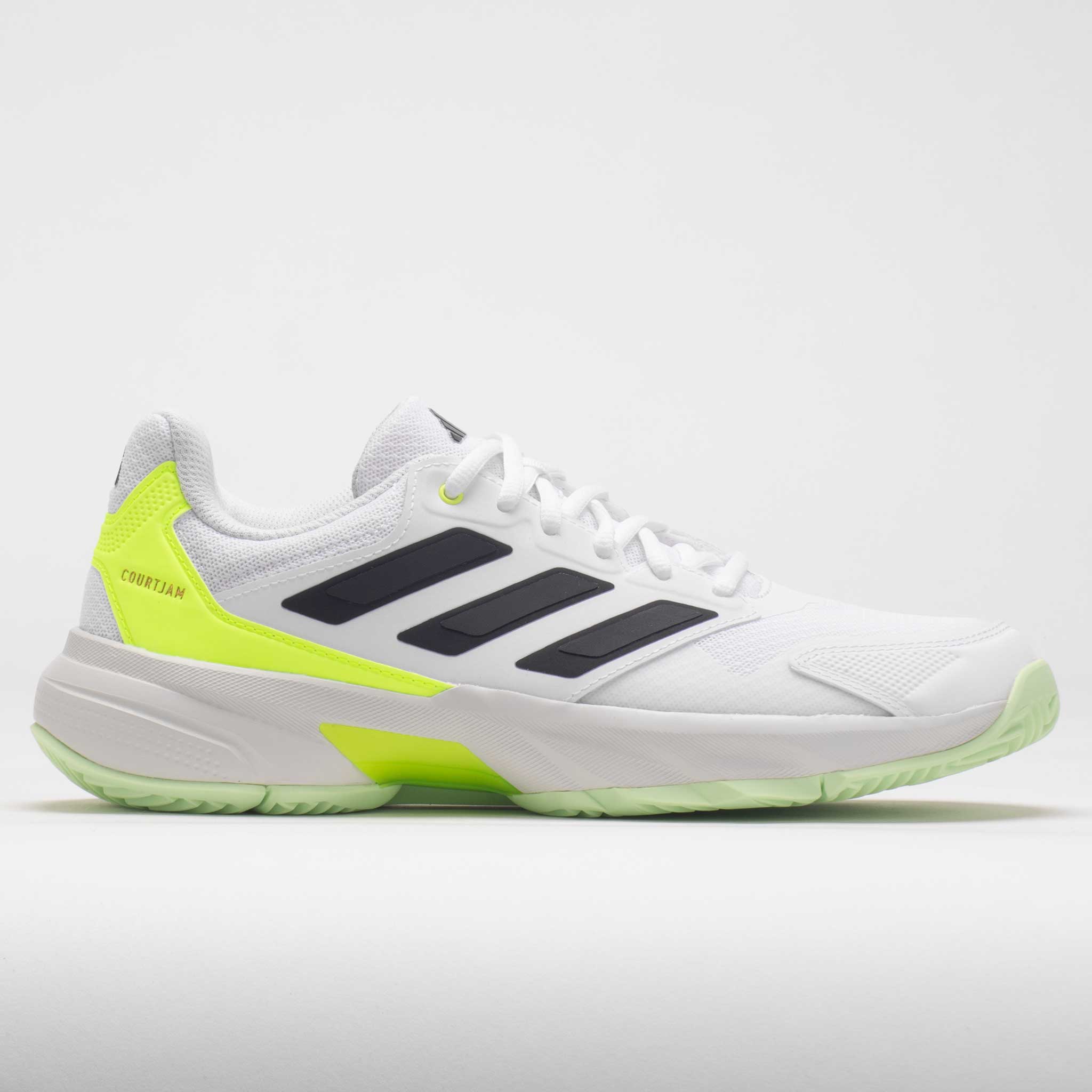 adidas CourtJam Control 3 Men's  White/Core Black/Lucid Lemon