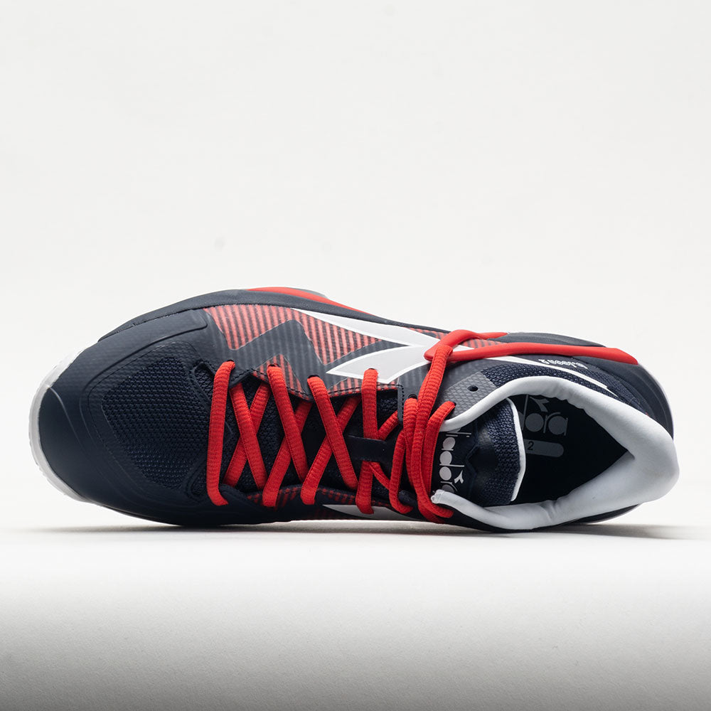 Diadora B.Icon 2 Clay Men's  Blue Corsair/White/Fiery Red