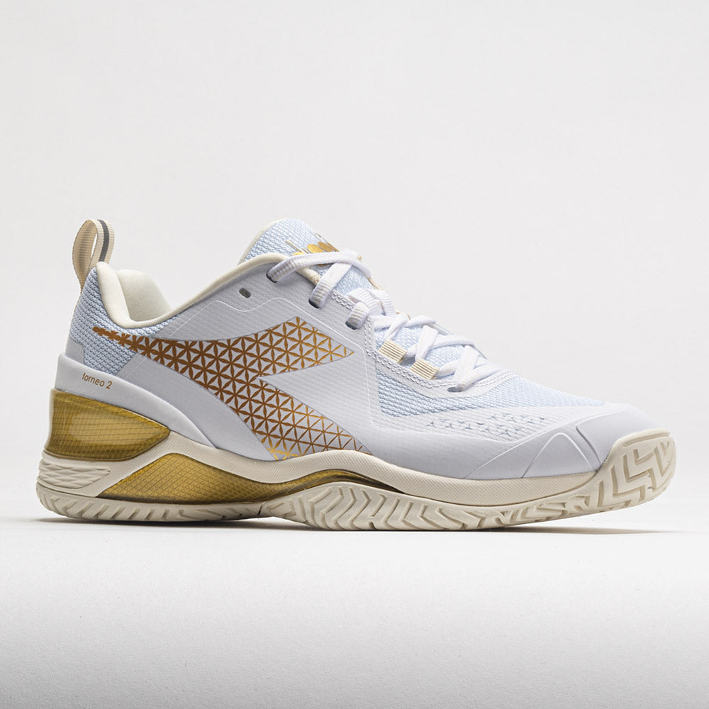 Diadora Blushield Torneo 2 AG Women's  White/Gold