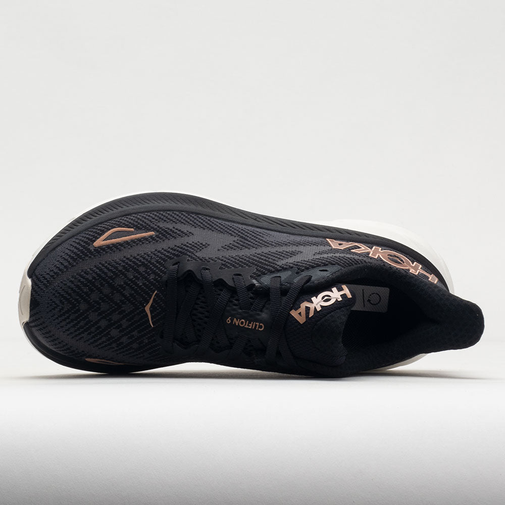 HOKA Clifton 9 Women's  Black/Rose Gold