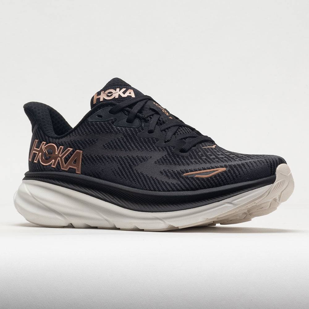 HOKA Clifton 9 Women's  Black/Rose Gold